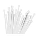 Sťahovacie pásky 2,5 x 100 mm 100 ks - biela