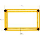 Multifunkčný nastaviteľný uhlomer
