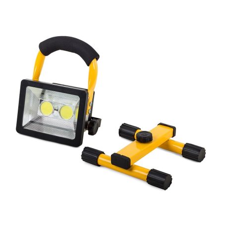 Otočná prenosná dvojitá LED lampa na batérie s vysokým jasom - 50 W