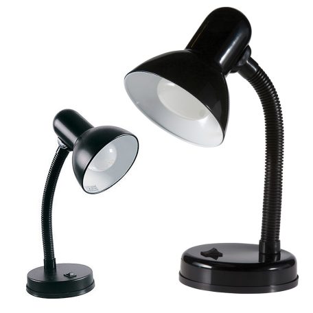 Nastaviteľná stolová lampa v čiernej farbe - 40 W