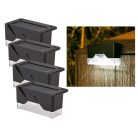 Záhradné solárne lampy so senzorom súmraku 4ks