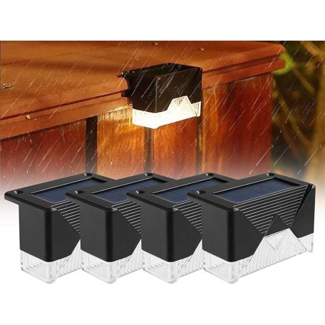 Záhradné solárne lampy so senzorom súmraku 4ks