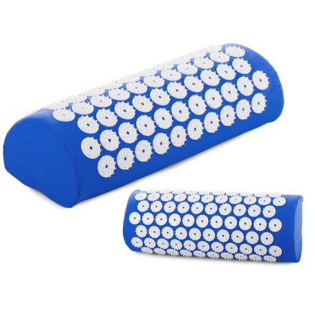 Akupresúrny masážny vankúš na zmiernenie bolesti a stresu v modrej farbe - 38 cm