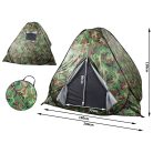Kempingový stan pre 4 osoby so sieťkou proti komárom a muchám a taškou na prenášanie