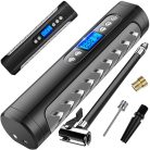 Akumulátorová pumpa do auta, motorky a bicyklov na batérie s LCD displejom - 10 bar