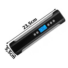   Akumulátorová pumpa do auta, motorky a bicyklov na batérie s LCD displejom - 10 bar