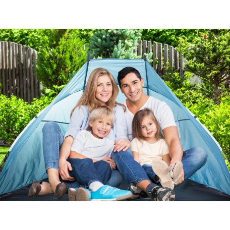 Plážový stan v modrej farbe - 200 cm x 100 cm x 110 cm