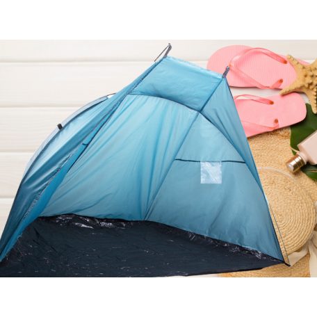Plážový stan v modrej farbe - 200 cm x 100 cm x 110 cm