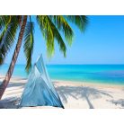 Plážový stan v modrej farbe - 200 cm x 100 cm x 110 cm