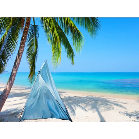 Plážový stan v modrej farbe - 200 cm x 100 cm x 110 cm