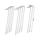 10-dielna súprava na upevnenie stanu