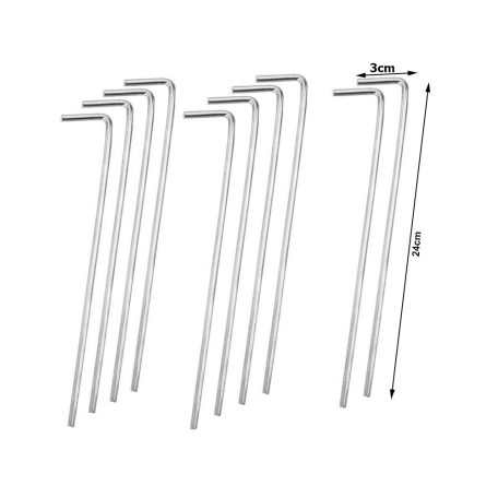 10-dielna súprava na upevnenie stanu