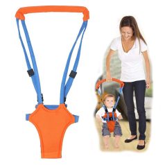   Pomôcka na chôdzu nastaviteľný bezpečnostný detský úväz - oranžová / modrá