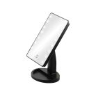 Veľké kozmetické zrkadlo so 16 LED svetlami - čierne