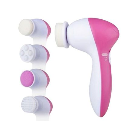 Elektrický masážny prístroj 5 v 1, kefka na čistenie pleti