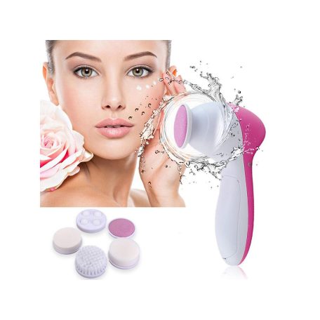 Elektrický masážny prístroj 5 v 1, kefka na čistenie pleti