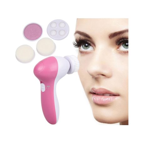 Elektrický masážny prístroj 5 v 1, kefka na čistenie pleti