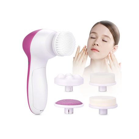 Elektrický masážny prístroj 5 v 1, kefka na čistenie pleti