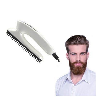 Elektrický hrebeň na vlasy a bradu. stylingová kefa