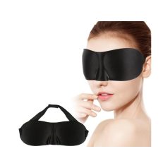3D maska na spanie v čiernej farbe na pokojný spánok