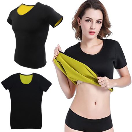 Tvarujúce neoprénové tričko s krátkym rukávom pre ženy - veľkosť L