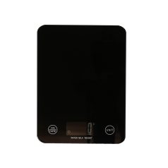   Digitálna kuchynská váha s LCD displejom a povrchom z tvrdeného čierneho skla - do 5 kg