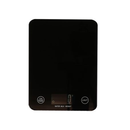 Digitálna kuchynská váha s LCD displejom a povrchom z tvrdeného čierneho skla - do 5 kg
