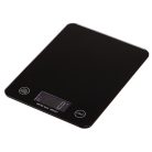 Digitálna kuchynská váha s LCD displejom a povrchom z tvrdeného čierneho skla - do 5 kg