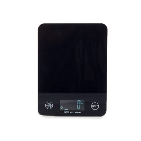 Digitálna kuchynská váha s LCD displejom a povrchom z tvrdeného čierneho skla - do 5 kg