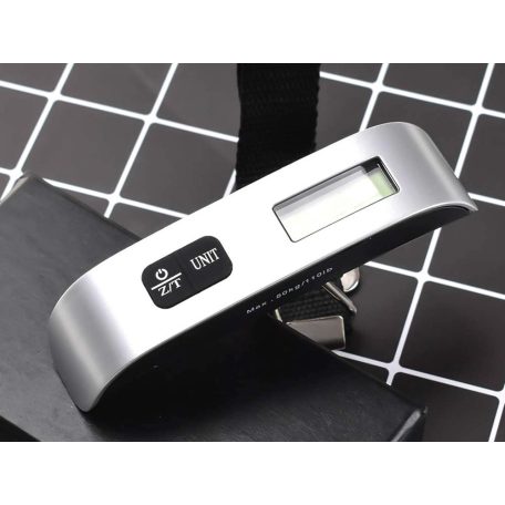 Elektronická váha na batožinu s LCD displejom - 50 kg