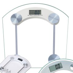   Digitálna kúpeľňová váha s LCD displejom a povrchom z tvrdeného skla - použiteľná do 180 kg