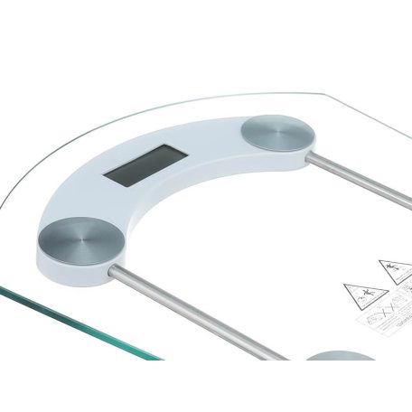 Digitálna kúpeľňová váha s LCD displejom a povrchom z tvrdeného skla - použiteľná do 180 kg