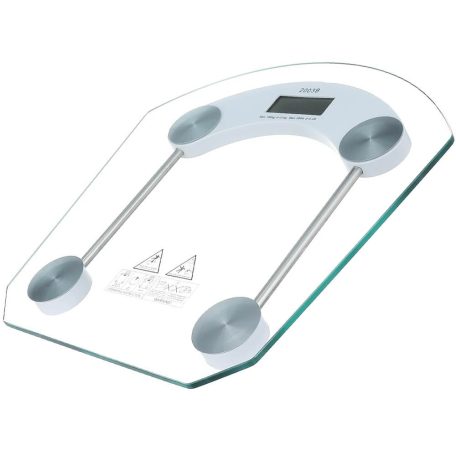 Digitálna kúpeľňová váha s LCD displejom a povrchom z tvrdeného skla - použiteľná do 180 kg