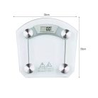 Digitálna kúpeľňová váha s LCD displejom a povrchom z tvrdeného skla - použiteľná do 180 kg