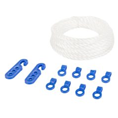 Šnúra na bielizeň s 8 háčikmi