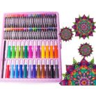 168-dielna sada na kreslenie a maľovanie pre deti v praktickom puzdre - ružová