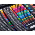 Sada na kreslenie a maľovanie pre deti v praktickom držiaku - 150-dielna, ružová