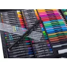 Sada na kreslenie a maľovanie pre deti v praktickom držiaku - 150-dielna, ružová