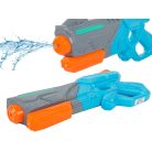Veľká vodná pištoľ v modro-šedo-oranžovej farbe - 38 cm x 16 cm x 6 cm