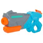Veľká vodná pištoľ v modro-šedo-oranžovej farbe - 38 cm x 16 cm x 6 cm