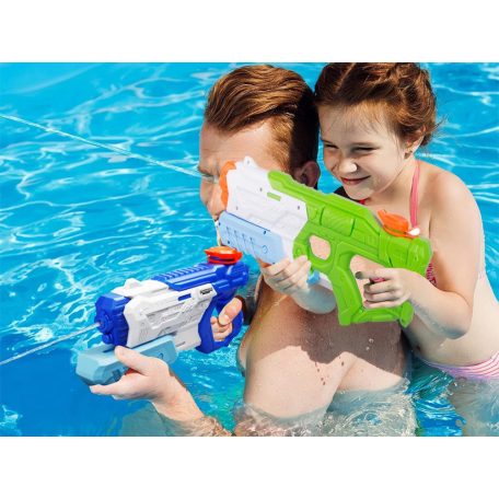 Veľká vodná pištoľ v modro-zeleno-bielej farbe - 39 cm x 15 cm