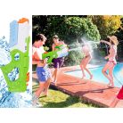 Veľká vodná pištoľ v modro-zeleno-bielej farbe - 39 cm x 15 cm