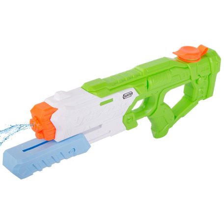 Veľká vodná pištoľ v modro-zeleno-bielej farbe - 39 cm x 15 cm
