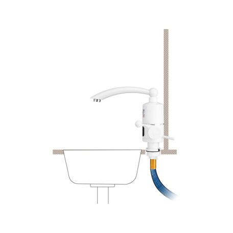 Elektrický prietokový ohrievač vody s LCD displejom - 3000W