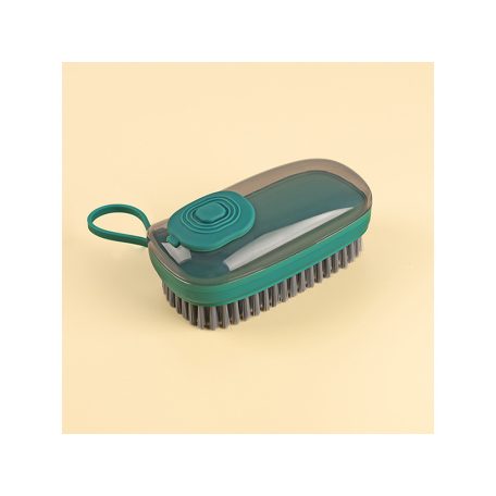 Kefa na čistenie obuvi a čalúnenia s dávkovačom tekutiny