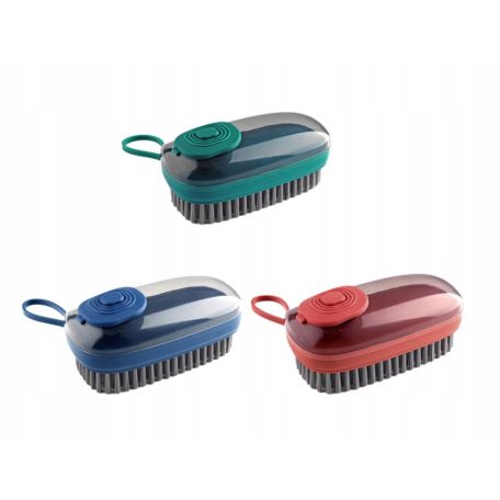 Kefa na čistenie obuvi a čalúnenia s dávkovačom tekutiny