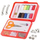 Súprava na šitie v praktickom červenom držiaku