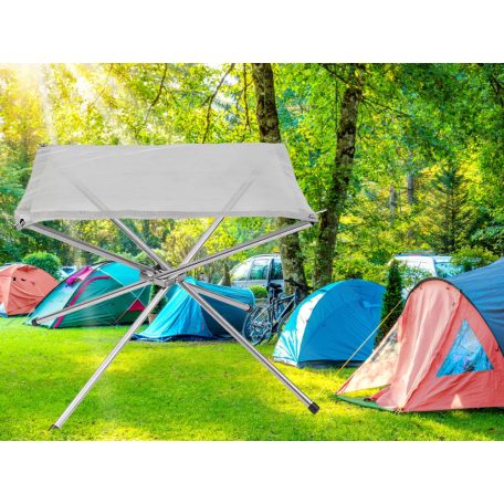 Prenosný a skladací stojan na táborák