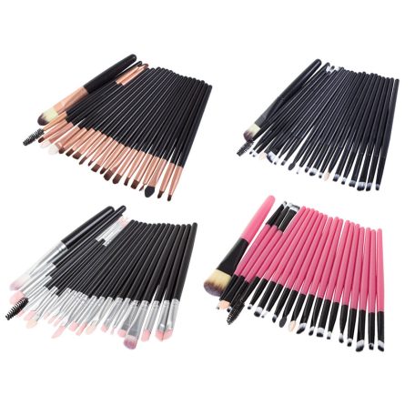 Sada kozmetických štetcov 20 kusov 