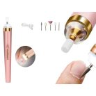 Elektrický pilník na nechty s 5 vymeniteľnými hlavicami